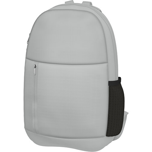 Rucksack Easy , hellgrau, Sublimation-fabric 300g, 15,00cm x 40,00cm x 30,00cm (Länge x Höhe x Breite), Bild 1