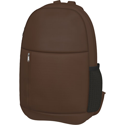 Rucksack Easy , espressobraun, Sublimation-fabric 300g, 15,00cm x 40,00cm x 30,00cm (Länge x Höhe x Breite), Bild 1