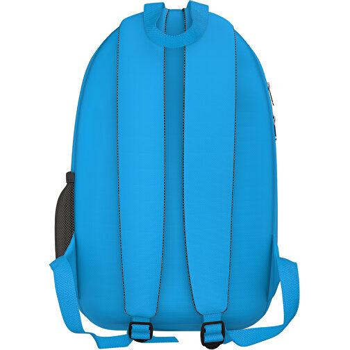 Rucksack Easy , hellblau, Sublimation-fabric 300g, 15,00cm x 40,00cm x 30,00cm (Länge x Höhe x Breite), Bild 2