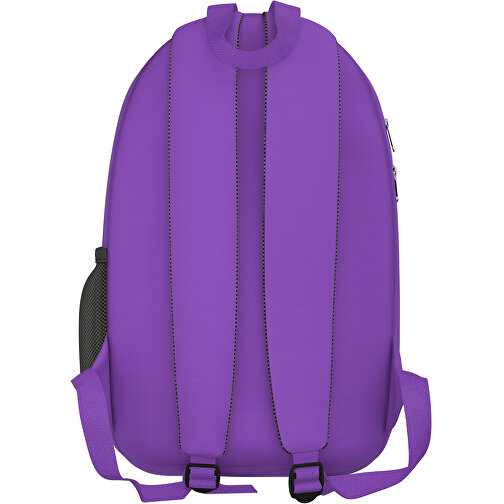 Rucksack Easy , lavendellila, Sublimation-fabric 300g, 15,00cm x 40,00cm x 30,00cm (Länge x Höhe x Breite), Bild 2