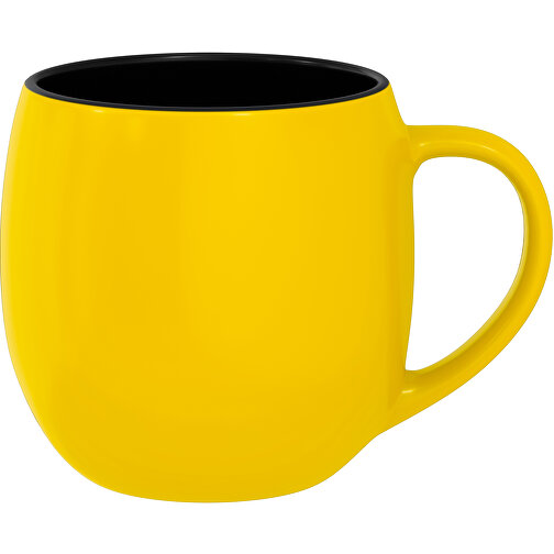 Olaf Aussen Farbig Innen Schwarz 400ml , goldgelb / schwarz, New Bone China Porzellan, 9,00cm x 12,00cm (Höhe x Breite), Bild 1