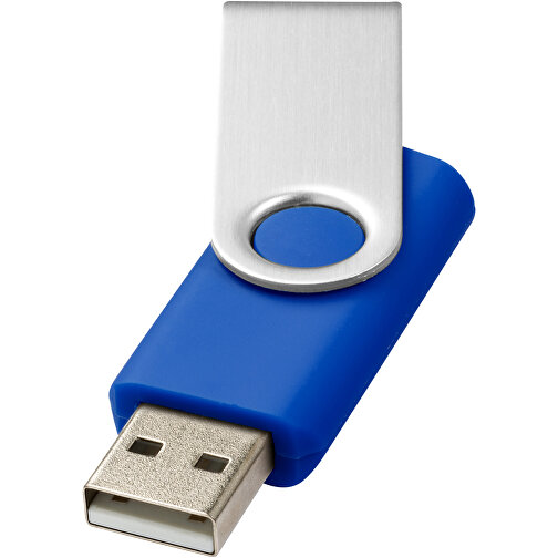 Rotate USB-Stick , royalblau MB , 65 GB , Kunststoff, Aluminium MB , 5,80cm x 1,90cm x 1,00cm (Länge x Höhe x Breite), Bild 1