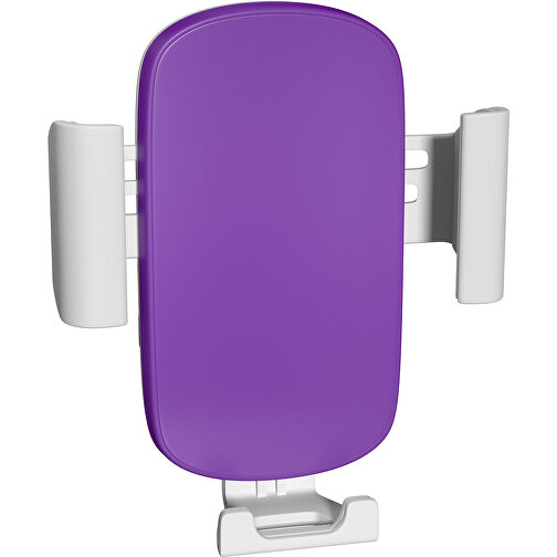 VividHold Qi Charger , lavendellila / weiß, Kunststoff, 10,50cm x 10,00cm (Höhe x Breite), Bild 1