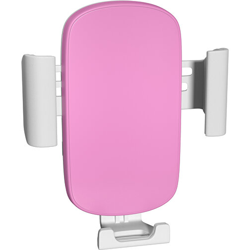 VividHold Qi Charger , rosa / weiß, Kunststoff, 10,50cm x 10,00cm (Höhe x Breite), Bild 1