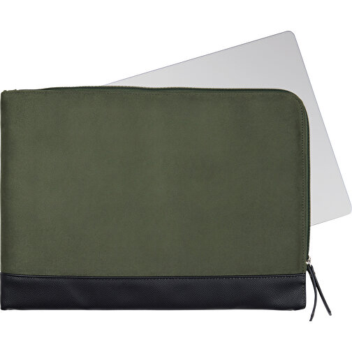 VINGA Marlow 16' Laptop Sleeve Aus RCS Recyceltem Polyester, Grün , grün, Polyester, 39,00cm x 2,00cm x 28,00cm (Länge x Höhe x Breite), Bild 2