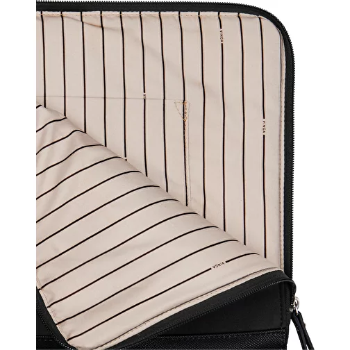 VINGA Marlow 16' Laptop Sleeve en polyester recyclé RCS, noir, Image 4