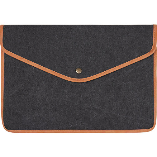 VINGA Bosler 16' Laptop-Tasche Aus GRS Recyceltem Canvas, Schwarz , schwarz, Canvas - recycelt,Polyester, 41,50cm x 1,80cm x 29,50cm (Länge x Höhe x Breite), Bild 1