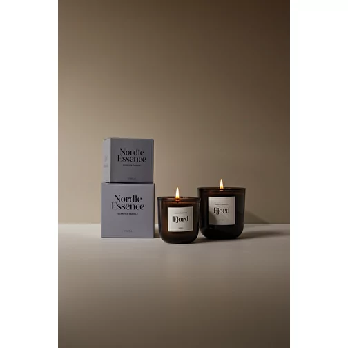Bougie parfumée Nordic Essence grande, bleue, Image 4