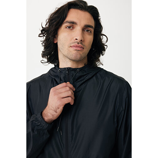 Iqoniq Logan Lightweight Jacke Aus Recyceltem Polyester, Schwarz , schwarz, 100% recyceltes Polyester, XXS, 62,00cm x 1,00cm x 52,00cm (Länge x Höhe x Breite), Bild 14