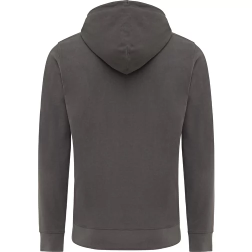 Iqoniq Abisko sweat à capuche zippé en coton recyclé, anthracite, Image 2