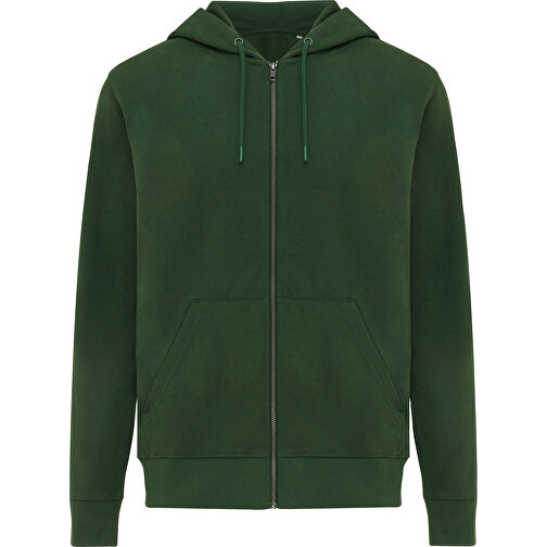 Iqoniq Abisko Zip-Kapuzenpullover Aus Recycelter Baumwolle, Forest Green , forest green, 50% recycelte und 50% biologische Baumwolle, XXXL, 80,00cm x 1,00cm x 68,00cm (Länge x Höhe x Breite), Bild 1