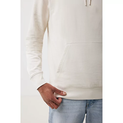 Sudadera ligera con capucha Iqoniq Rila de algodón reciclado, blanco marfil, Imagen 13