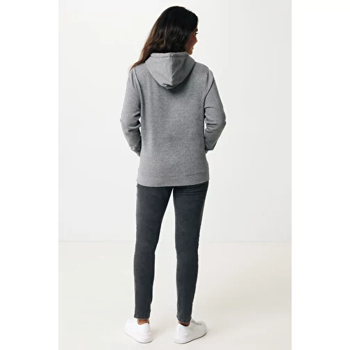 Sweat à capuche Iqoniq Rila Lightweight en coton recyclé, non teint anthracite clair, Image 16