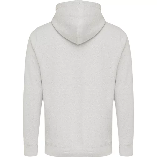 Iqoniq Rila Lightweight Hoodie tillverkad av återvunnen bomull, ofärgad ljusgrå, Bild 2