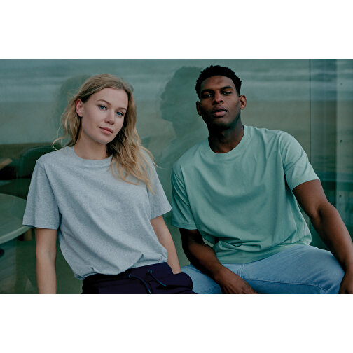 Iqoniq Kakadu Relaxed T-Shirt Aus Recycelter Baumwolle, Iceberg Green , Iceberg green, 50% recycelte und 50% biologische Baumwolle, XXS, 64,00cm x 1,00cm x 50,00cm (Länge x Höhe x Breite), Bild 8