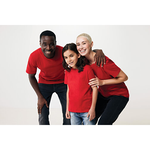 Iqoniq Yala Damen T-Shirt Aus Recycelter Baumwolle, Rot , rot, 30% recycelte und 70% biologische Baumwolle, XS, 62,00cm x 1,00cm x 47,00cm (Länge x Höhe x Breite), Bild 9