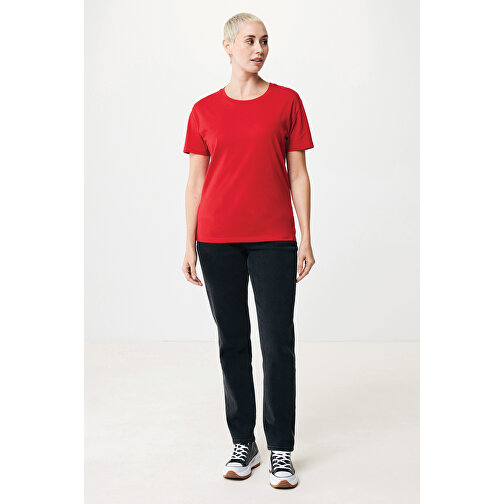 Iqoniq Yala Damen T-Shirt Aus Recycelter Baumwolle, Rot , rot, 30% recycelte und 70% biologische Baumwolle, XL, 71,00cm x 1,00cm x 59,00cm (Länge x Höhe x Breite), Bild 4