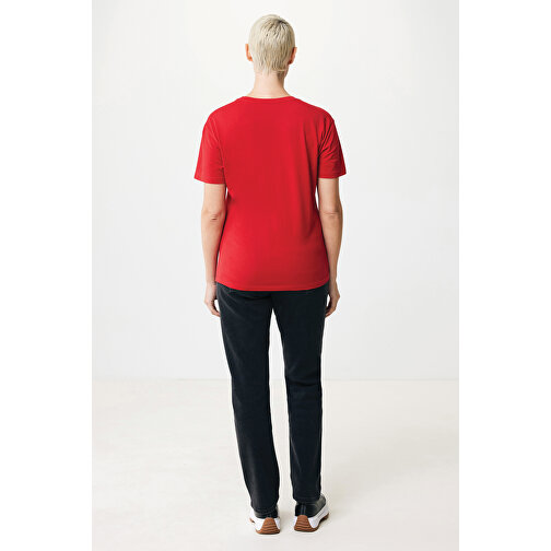 Iqoniq Yala Damen T-Shirt Aus Recycelter Baumwolle, Rot , rot, 30% recycelte und 70% biologische Baumwolle, S, 65,00cm x 1,00cm x 50,00cm (Länge x Höhe x Breite), Bild 5