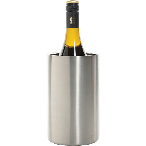 Vino Weinkühler Aus RCS-zertifiziert Recyc. Stainless-Steel, Silber , silber, Rostfreier Stahl - recycelt, 19,50cm (Höhe), Bild 2