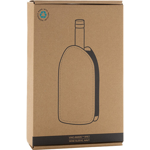 Vino AWARET rPET manica refrigerante per vino, blu navy, Immagine 9