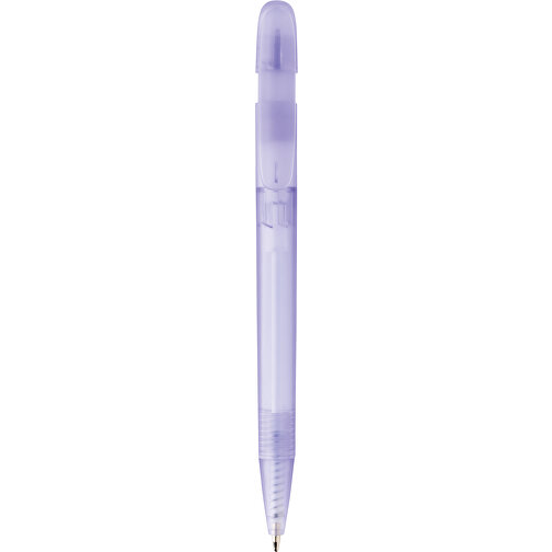 Devin Transparenter Stift Aus GRS Zertifiziertem RABS, Lila , lila, ABS - recycelt, 14,00cm (Höhe), Bild 4