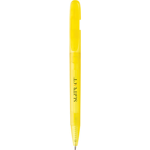 Stylo transparent Devin en rABS certifié GRS, jaune, Image 7