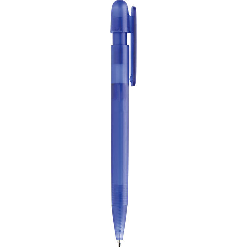 Stylo transparent Devin en rABS certifié GRS, bleu, Image 5