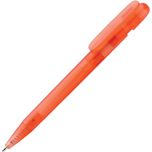 Stylo transparent Devin en rABS certifié GRS, rouge, Image 2