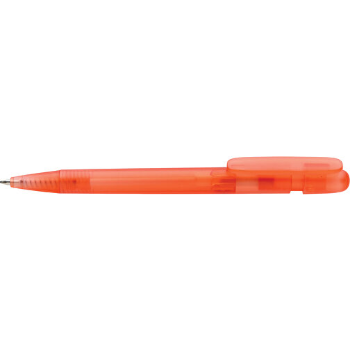 Stylo transparent Devin en rABS certifié GRS, rouge, Image 3