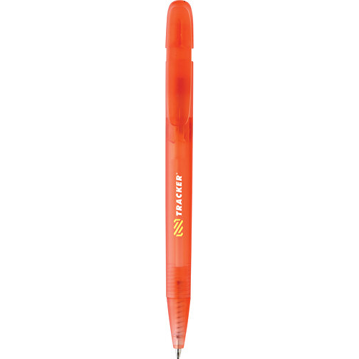 Stylo transparent Devin en rABS certifié GRS, rouge, Image 7