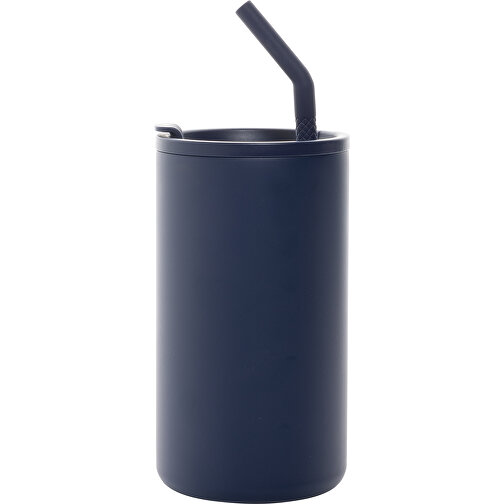 Gobelet Cube en acier recyclé RCS 800ml, bleu marine, Image 3