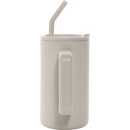 Vaso cubo de acero reciclado RCS 800 ml, beige, Imagen 5