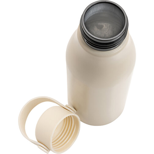 Botella Pluto de aluminio reciclado con certificado RCS 680 ml, beige, Imagen 3