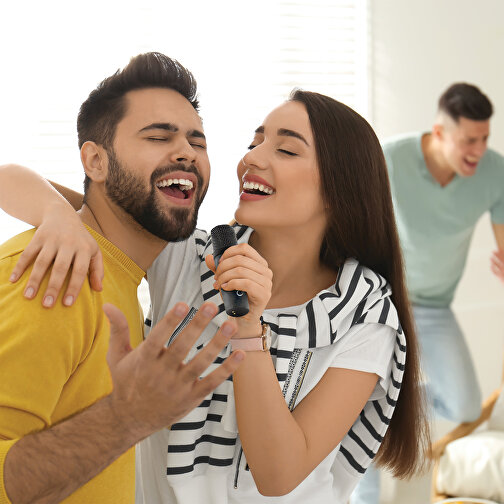 Singvibe karaoke-sæt med dobbeltmikrofon lavet af RCS rec. ABS, sort, Billede 12