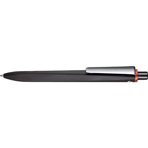 Kugelschreiber RIDGE RECYCLED SOFT M , Ritter-Pen, schwarz / rot, ABS u. Metall, , Bild 3