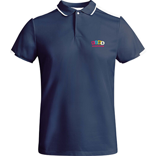 Tamil Sport Poloshirt Für Kinder , navy blue, Piqué Strick mit Cool Fit Finish 50% Recyceltes Polyester, 50% Polyester, 140 g/m2, 4, , Bild 2