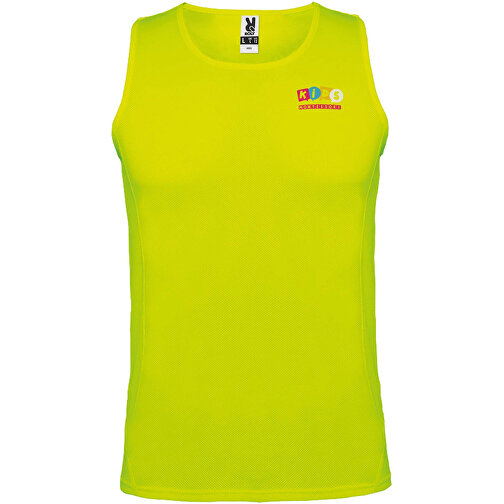 Andre Sport Top Für Kinder , fluor yellow, Piqué Strick mit Cool Fit Finish 100% Polyester, 140 g/m2, 3/4, , Bild 2