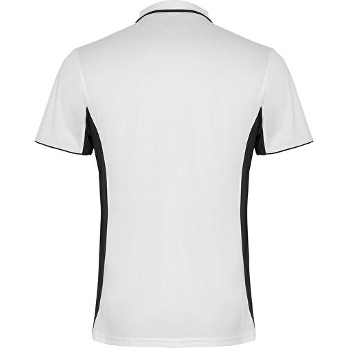 Montmelo Sport Poloshirt Unisex , weiss / schwarz, Piqué Strick mit Cool Fit Finish 100% Polyester, 150 g/m2, 2XL, , Bild 3