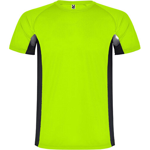 Shanghai Sport T-Shirt Für Kinder , fluor green / schwarz, Mesh mit Cool Fit Finish 100% Polyester, 140 g/m2, Contrast fabric, Mesh mit Cool Fit Finish 100% Polyester, 140 g/m2, 16, , Bild 1