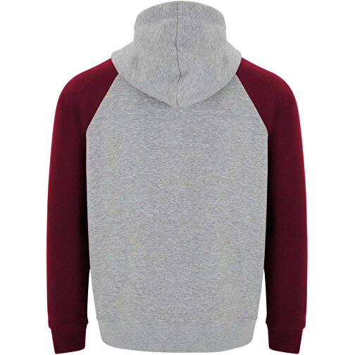 Badet Zweifarbiger Kapuzenpullover Für Kinder , heather grau / garnet, Gebürsteter Sweatshirt Strick 50% Baumwolle, 50% Polyester, 280 g/m2, 9/10, , Bild 3