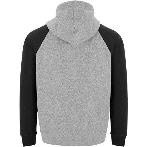 Badet Zweifarbiger Kapuzenpullover Für Kinder , heather grau / schwarz, Gebürsteter Sweatshirt Strick 50% Baumwolle, 50% Polyester, 280 g/m2, 9/10, , Bild 3