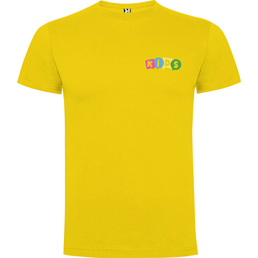 Dogo Premium T-Shirt Für Kinder , gelb, Single jersey Strick 100% Baumwolle, 165 g/m2, 11/12, , Bild 2