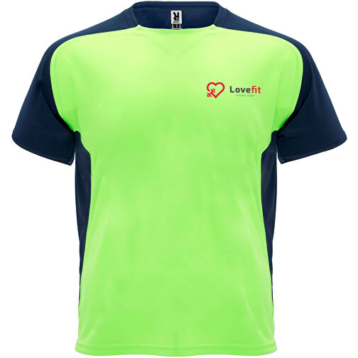 Bugatti Sport T-Shirt Für Kinder , fluor green / navy blue, Mesh mit Cool Fit Finish 100% Polyester, 140 g/m2, 8, , Bild 2