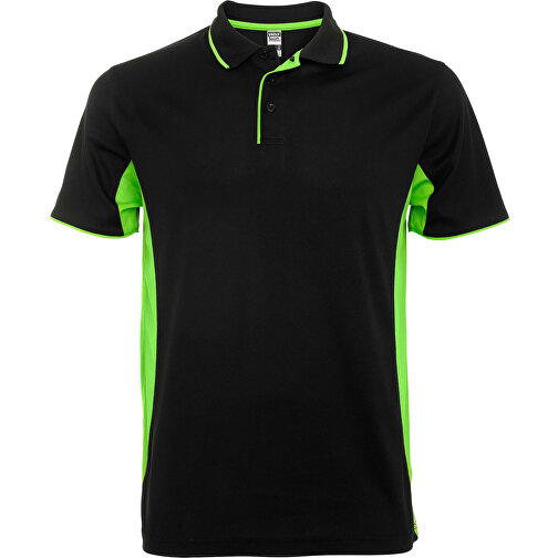 Montmelo Sport Poloshirt Unisex , schwarz / limone, Piqué Strick mit Cool Fit Finish 100% Polyester, 150 g/m2, 3XL, , Bild 1