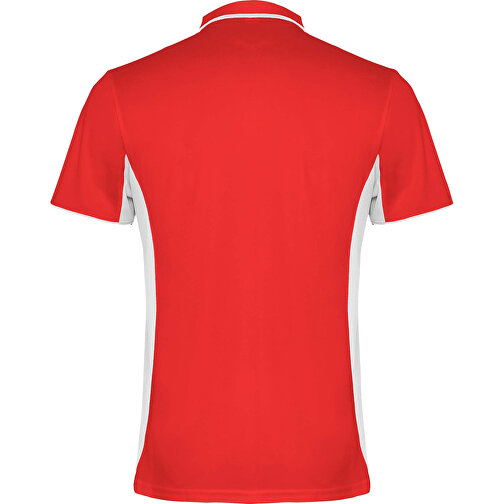 Montmelo Sport Poloshirt Unisex , rot / weiß, Piqué Strick mit Cool Fit Finish 100% Polyester, 150 g/m2, 3XL, , Bild 3