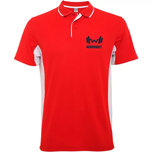 Montmelo kortärmad unisex sportpolo, Bild 2