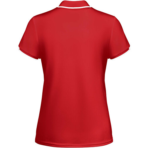 Tamil Sport Poloshirt Für Damen , rot / weiß, Piqué Strick mit Cool Fit Finish 50% Recyceltes Polyester, 50% Polyester, 140 g/m2, XL, , Bild 3