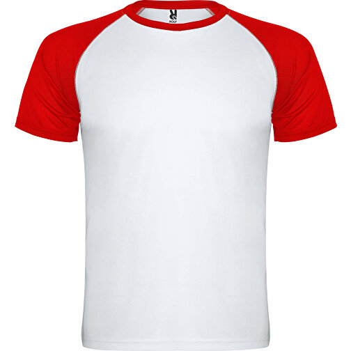 Indianapolis Sport T-Shirt Für Kinder , weiss / rot, Mesh mit Cool Fit Finish 100% Polyester, 140 g/m2, 16, , Bild 1