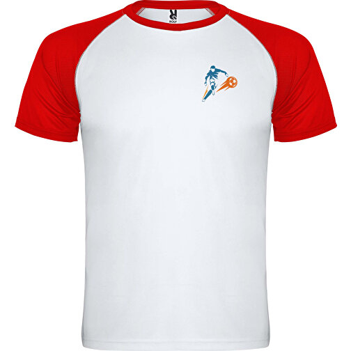 Indianapolis Sport T-Shirt Für Kinder , weiss / rot, Mesh mit Cool Fit Finish 100% Polyester, 140 g/m2, 16, , Bild 2