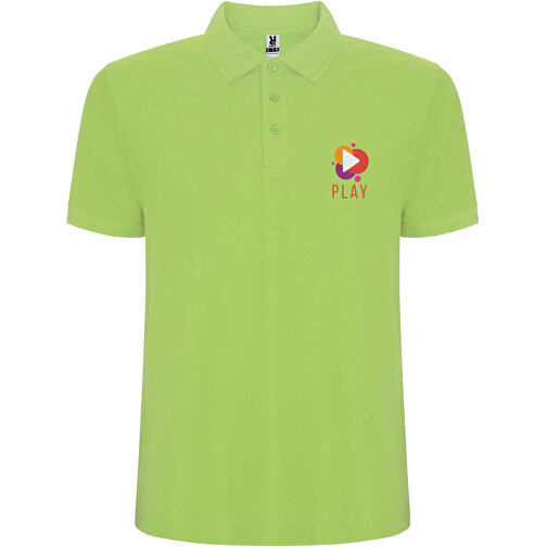 Pegaso Premium Poloshirt Für Kinder , mantis green, Piqué Strick 60% Baumwolle, 40% Polyester, 190 g/m2, 3/4, , Bild 2